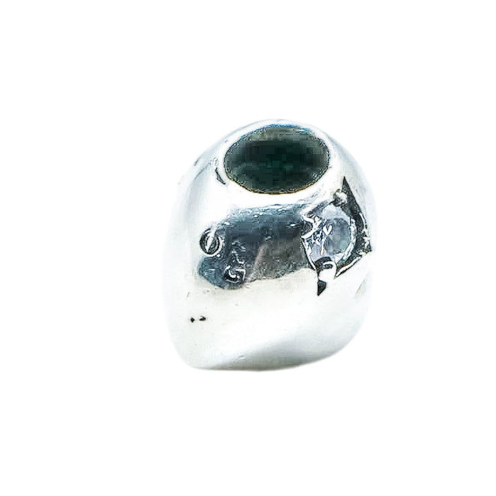 Chamilia Stone of Heart Clear Cubic Zirconia Sterling Silver Charm Bead