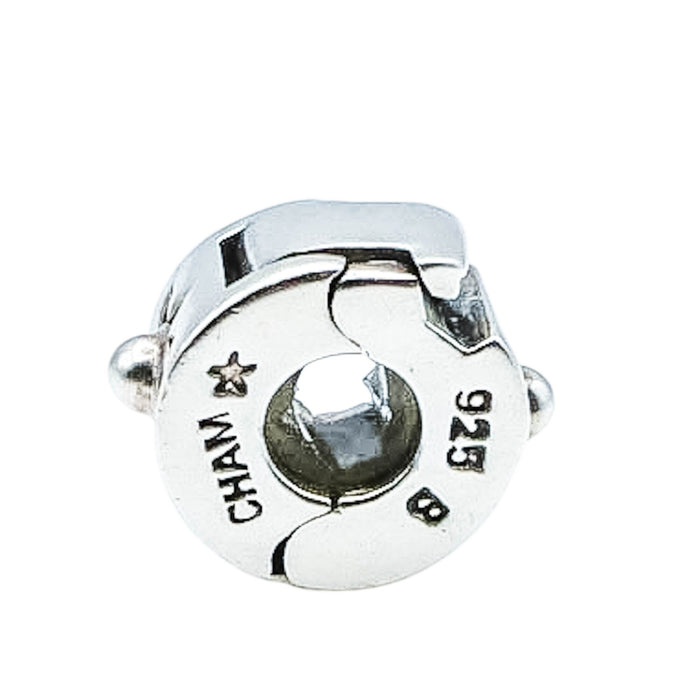 Chamilia Sun Star Sterling Silver Lock Charm Bracelet Safety Clasp Bead