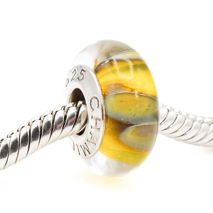 Chamilia Sunrise Sunset Murano Glass Charm With Sterling Silver Core O-91