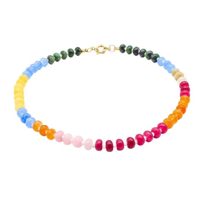 Christina Greene Multi Color Knotted Gemstone Necklace – 17 Inches