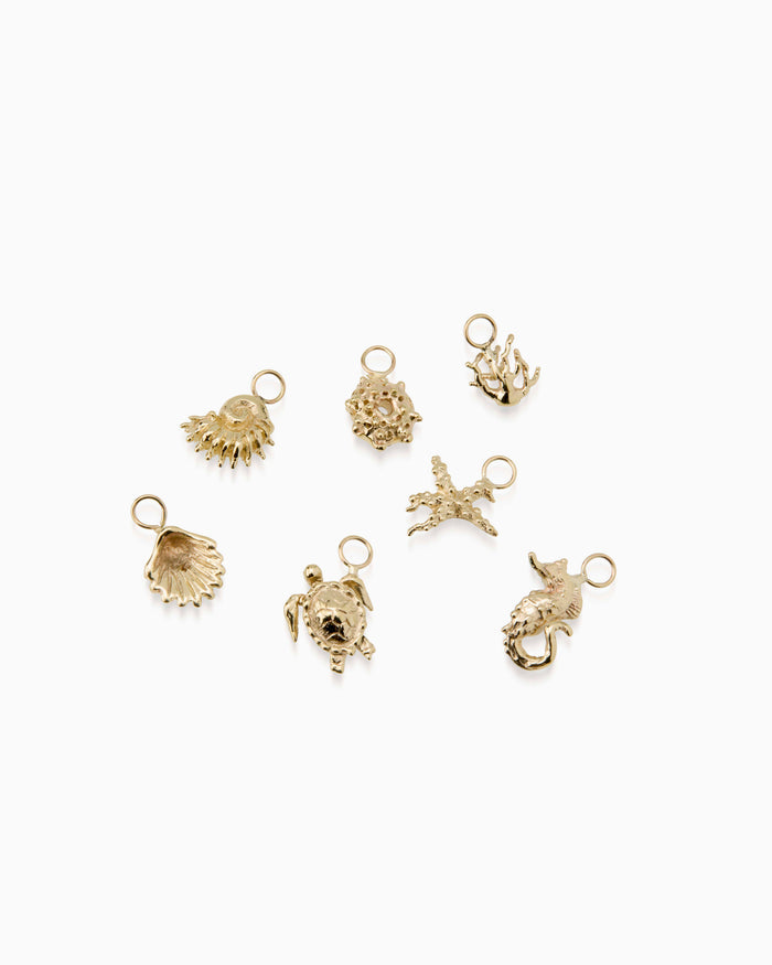 Coral Earring | Gold