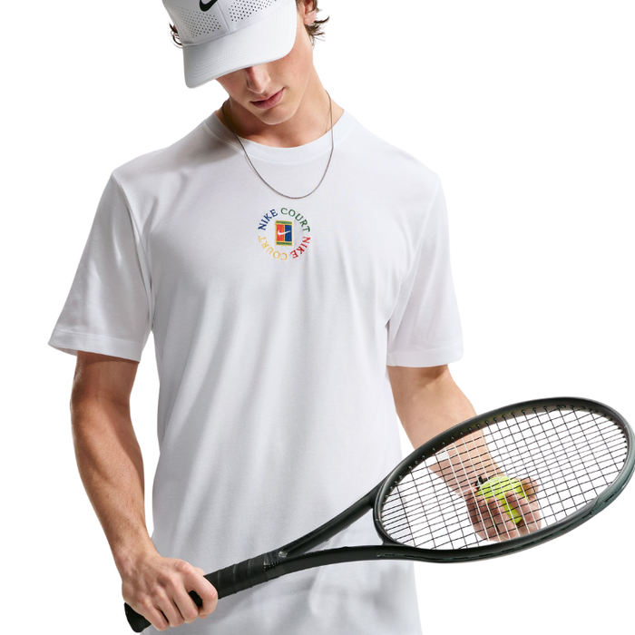 Nike Court Dri-FIT Mens Tennis T-Shirt - White