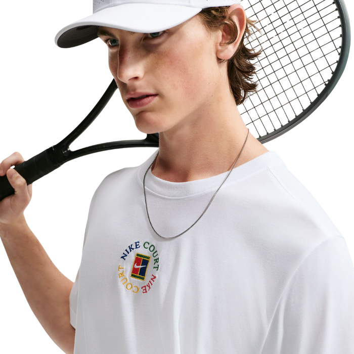 Nike Court Dri-FIT Mens Tennis T-Shirt - White