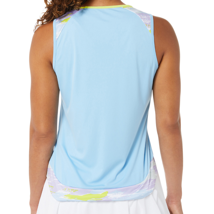 Asics Court Graphic Womens Tennis Tank - Arctic Sky