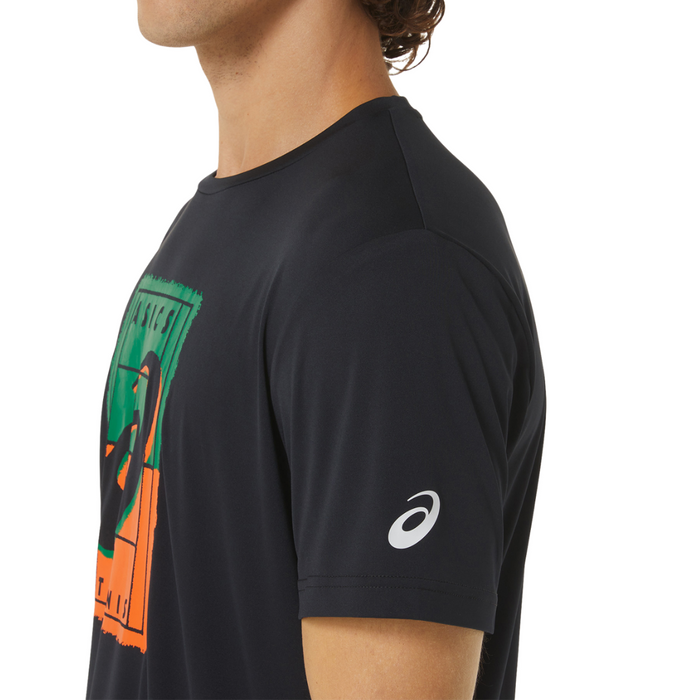 Asics Court GS Graphic Men Tennis Tee - Performance Black
