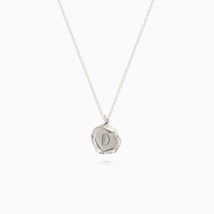 Custom Engraved Wave Pendant | Silver
