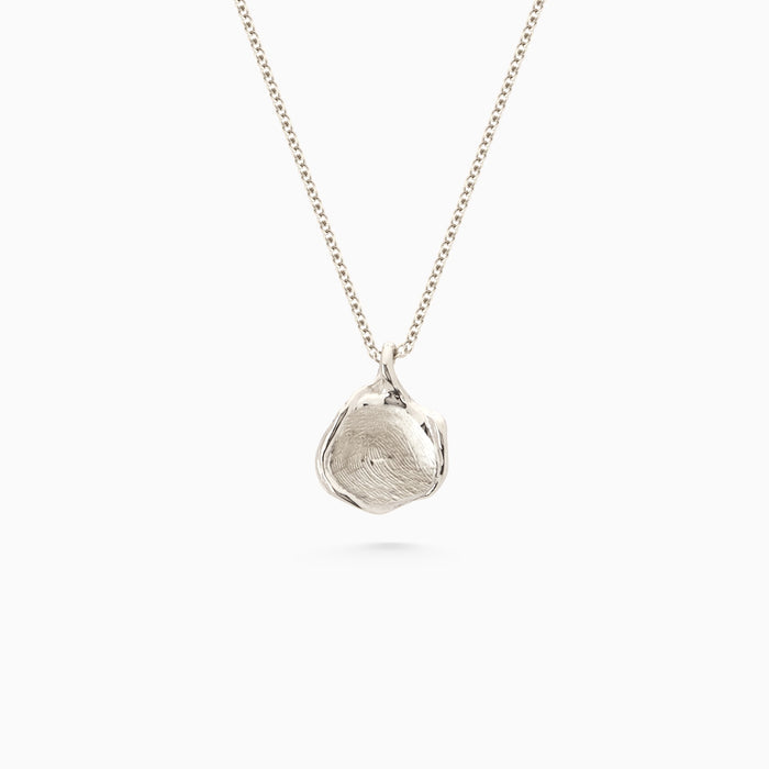 Custom Engraved Wave Pendant | Silver