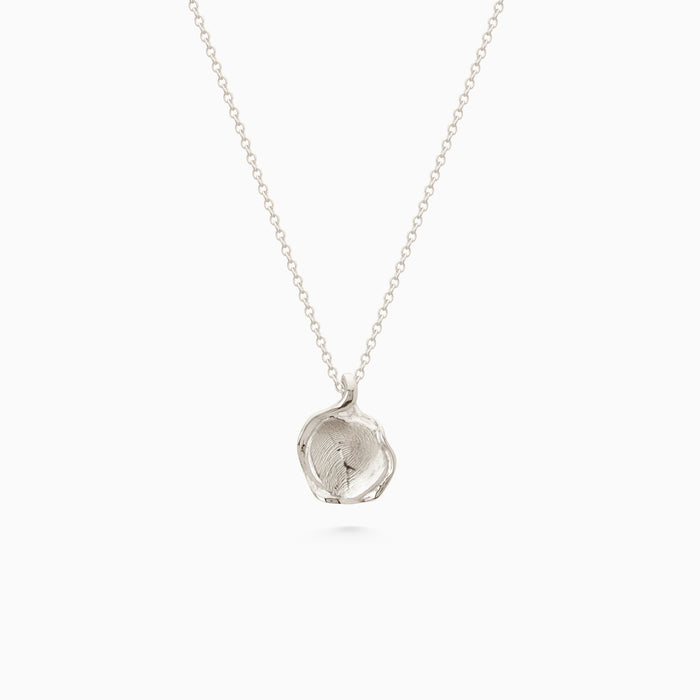 Custom Engraved Wave Pendant | Silver