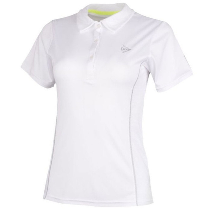 Dunlop Club Womens Tennis Polo - White
