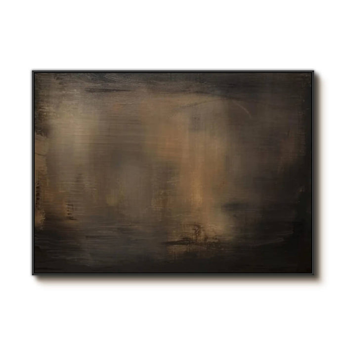 Muted Brown Gradient Abstract Canvas - Contemporary Horizontal Wall Decor - Dust of Dusk I - Hues Art Lab