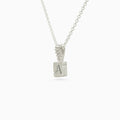 Engraved Slate Pendant | Silver