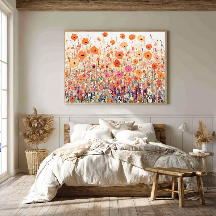 Eternal Bloom gallery view of colorful floral canvas art