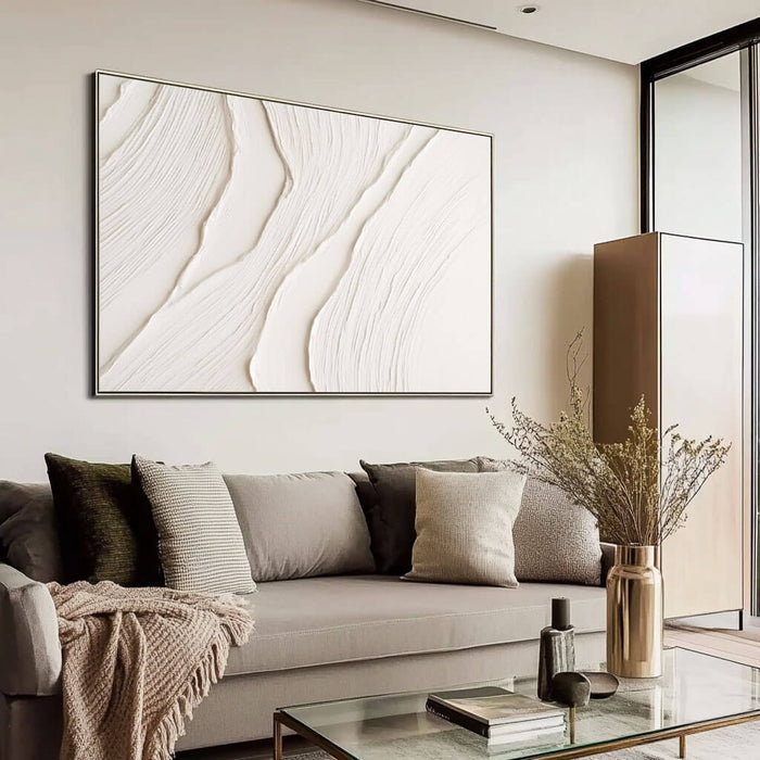 Textured Minimalist Wall Art Painting - Fade Out - Hues Art Lab