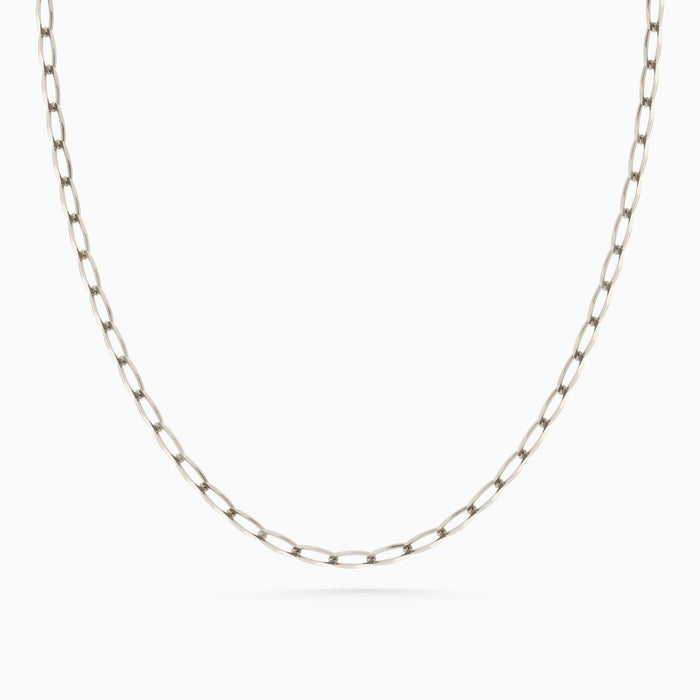 Fine Ribbon Link Necklace | Silver - Available Now