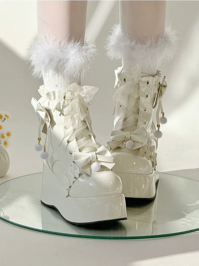 Fleece Lined Platform Boots