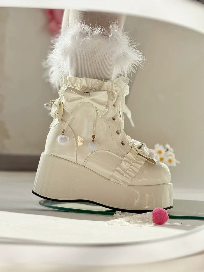 Fleece Lined Platform Boots