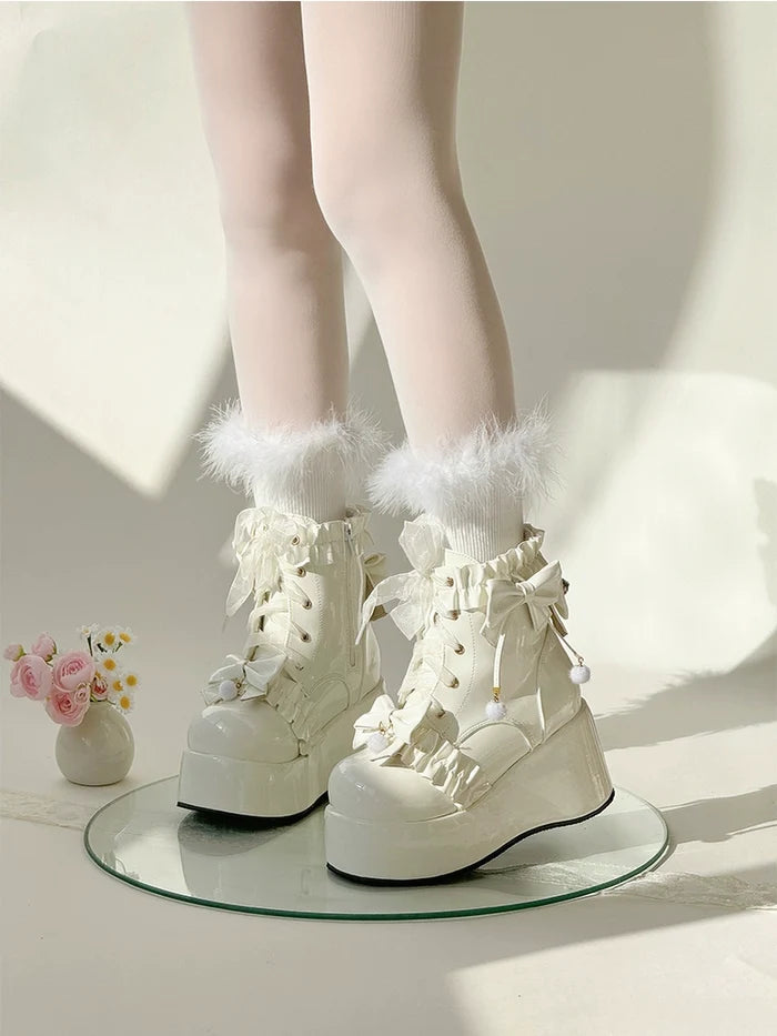 Fleece Lined Platform Boots