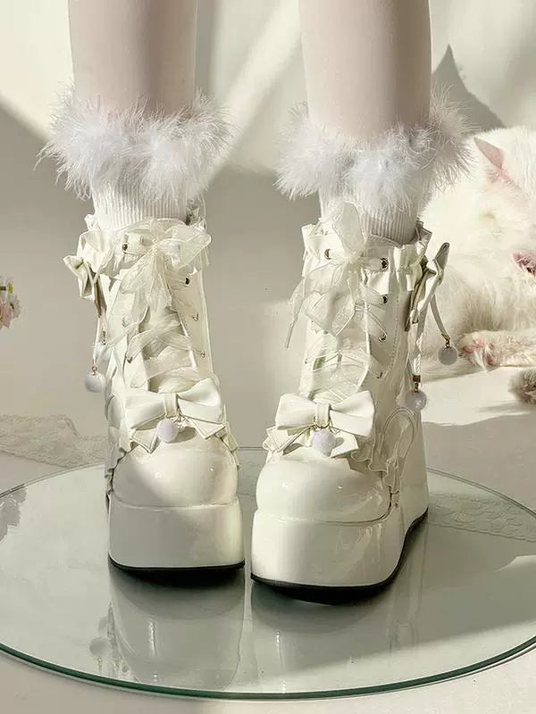 Fleece Lined Platform Boots