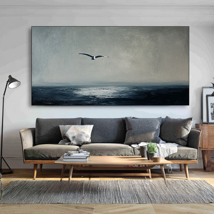 Freedom Beneath the Sky large coastal wall art for airy home decor