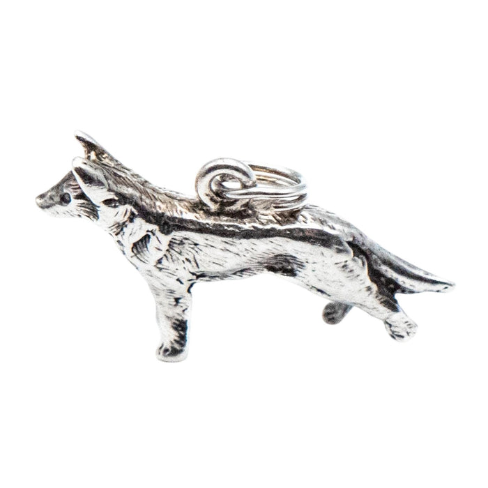 German Shepherd Sterling Silver Charm