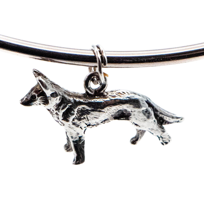 German Shepherd Sterling Silver Charm