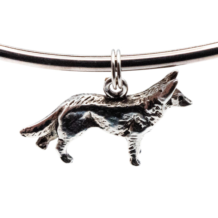 German Shepherd Sterling Silver Charm