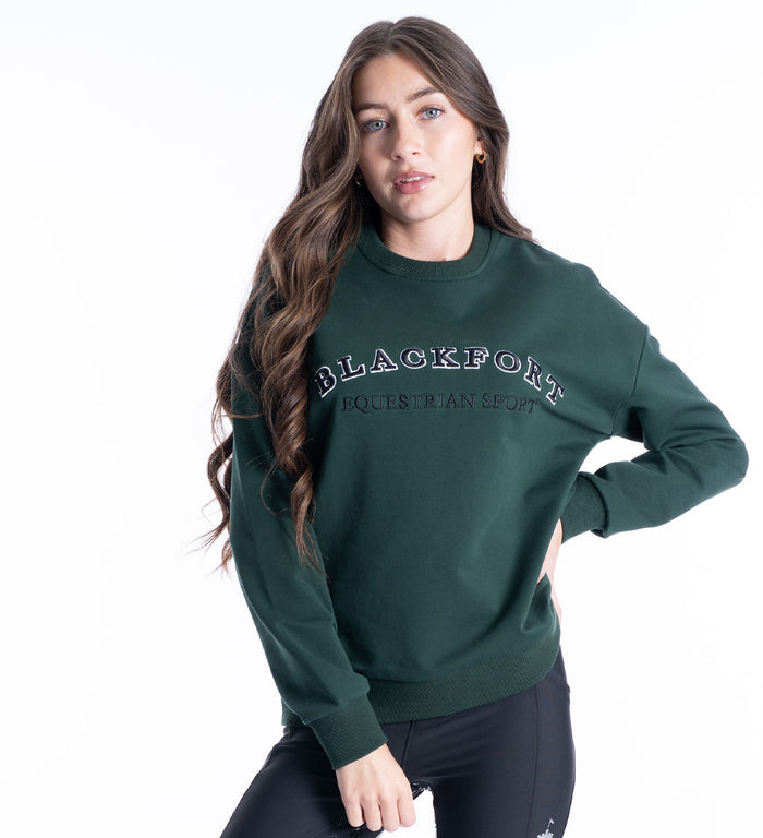 Women's Blackfort round crew neck sweatshirt sweater green