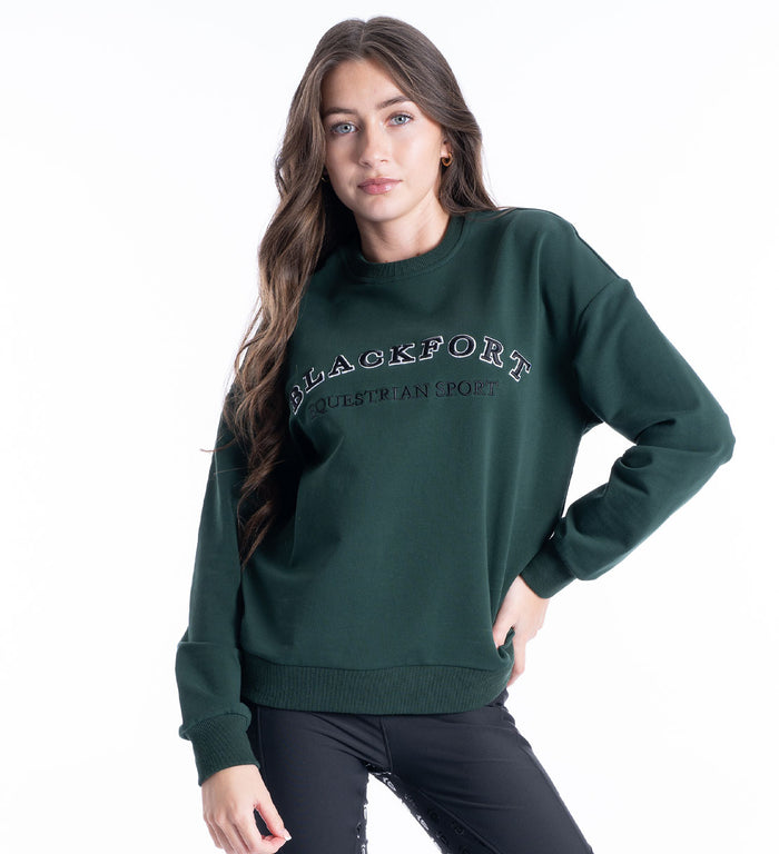Women's Blackfort round crew neck sweatshirt sweater green