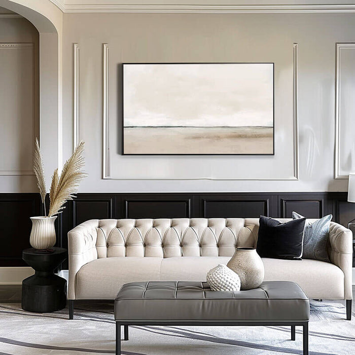 Large Abstract Wall Art Painting - Horizontal Flow - Hues Art Lab