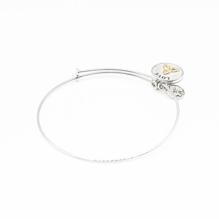 I Love Ireland Sterling Silver 8.3-Inch Adjustable Bangle Bracelet