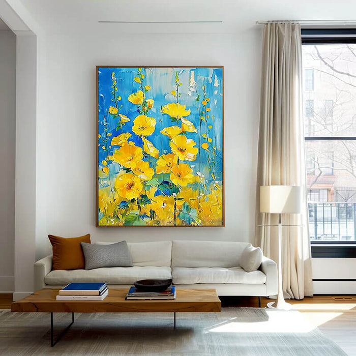 Large Abstract Art Painting - Infinite Bloom I - Hues Art Lab