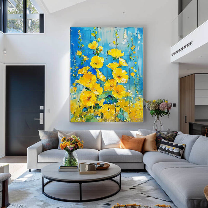 Large Abstract Art Painting - Infinite Bloom I - Hues Art Lab