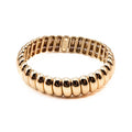 J. CREW Gold Tone Metal Beaded Stretch Bracelet - 7 Inches