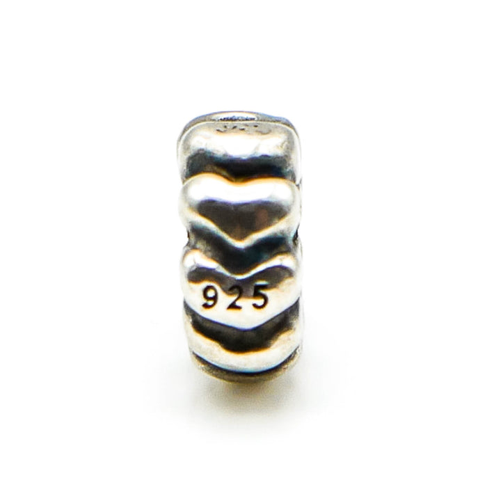 Kay Jewelers CHARMED MEMORIES Sterling Silver Hearts Spacer Charm