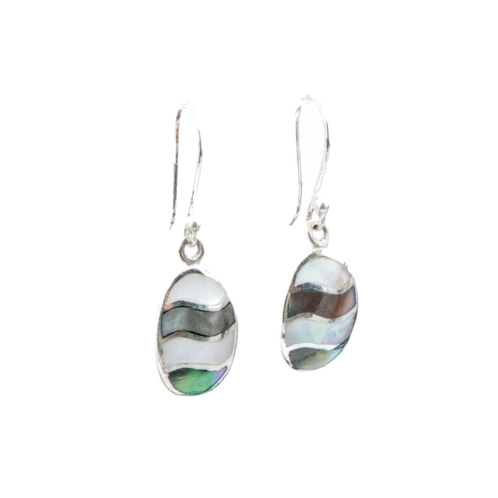 Landing Company Dream Island Duality Mother of Pearl Sterling Drop Earrings