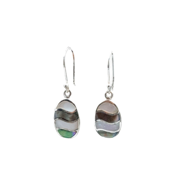 Landing Company Dream Island Duality Mother of Pearl Sterling Drop Earrings