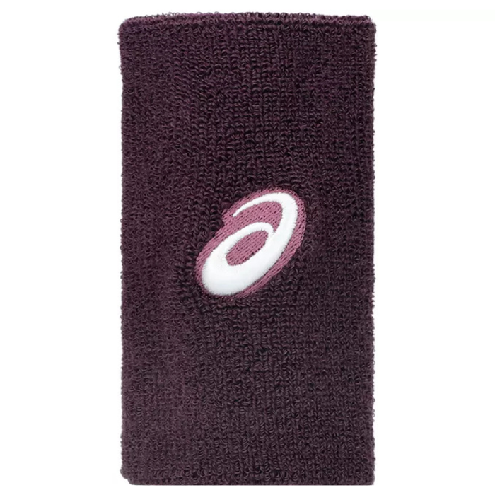 Asics Long Tennis Wrist Band Pair  - Dark Aubergine