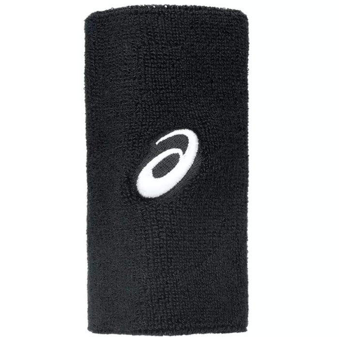 Asics Long Tennis Wrist Band Pair  - Performance Black