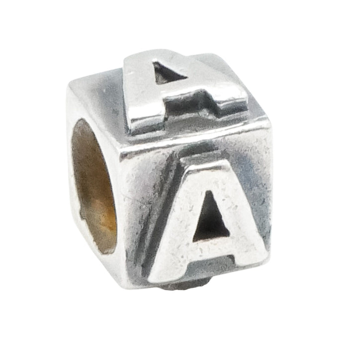 Lovelinks by Aagaard Initial Letter A Sterling Silver Charm Bead