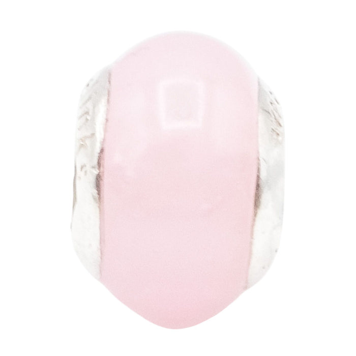 Lovelinks by Aagaard Pink Murano Glass Charm with Sterling Silver Core