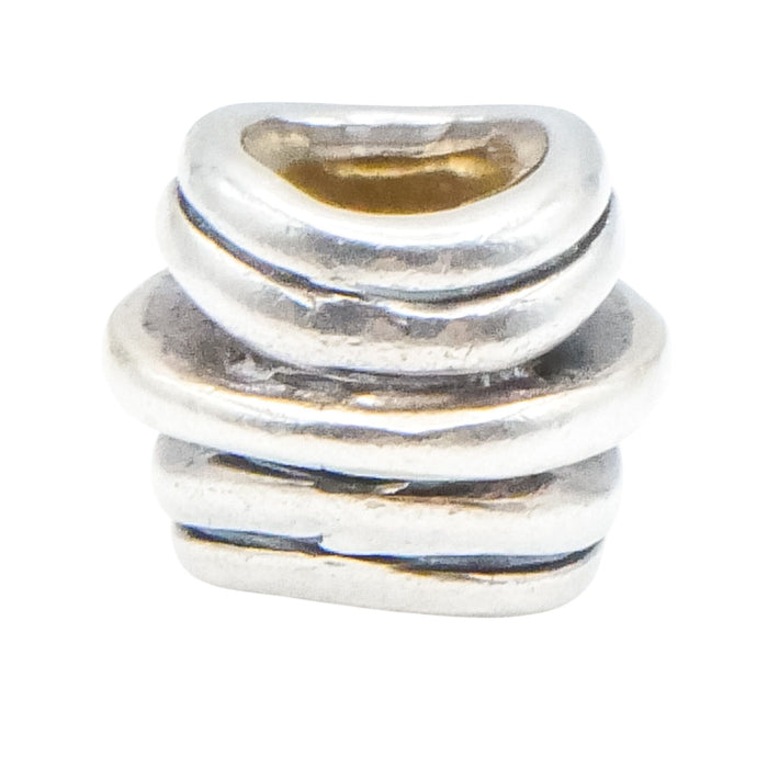 Lovelinks by Aagaard Sterling Silver Ribbed Charm Bead