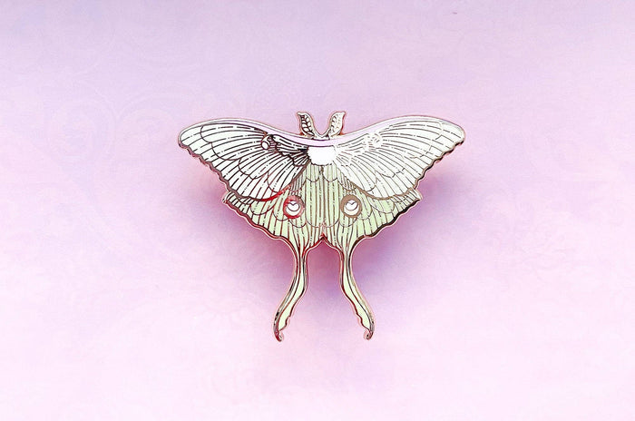 Luna Moth (Actias luna) Enamel Pin