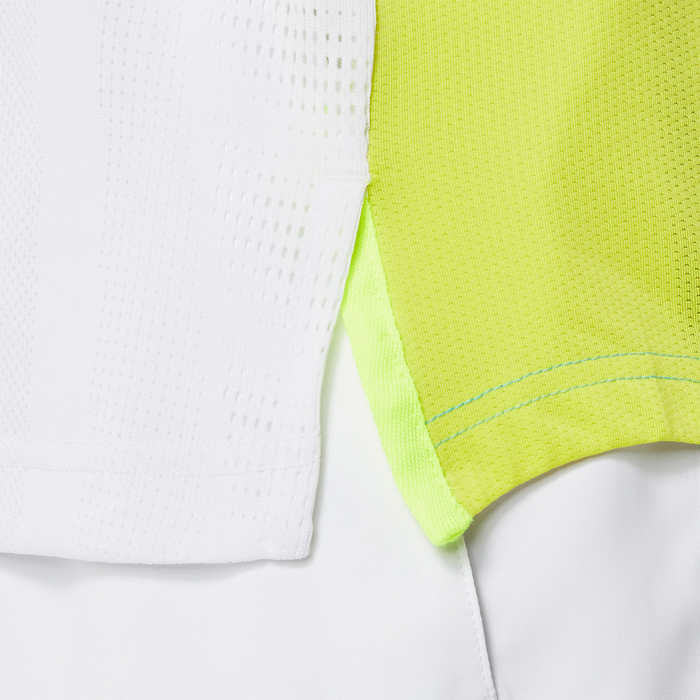 Asics Match Actibreeze Mens Tennis Polo - Brilliant White/Ice Mint