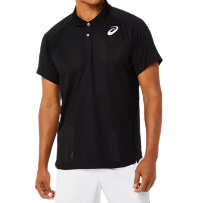 Asics Match Actibreeze Mens Tennis Polo - Performance Black