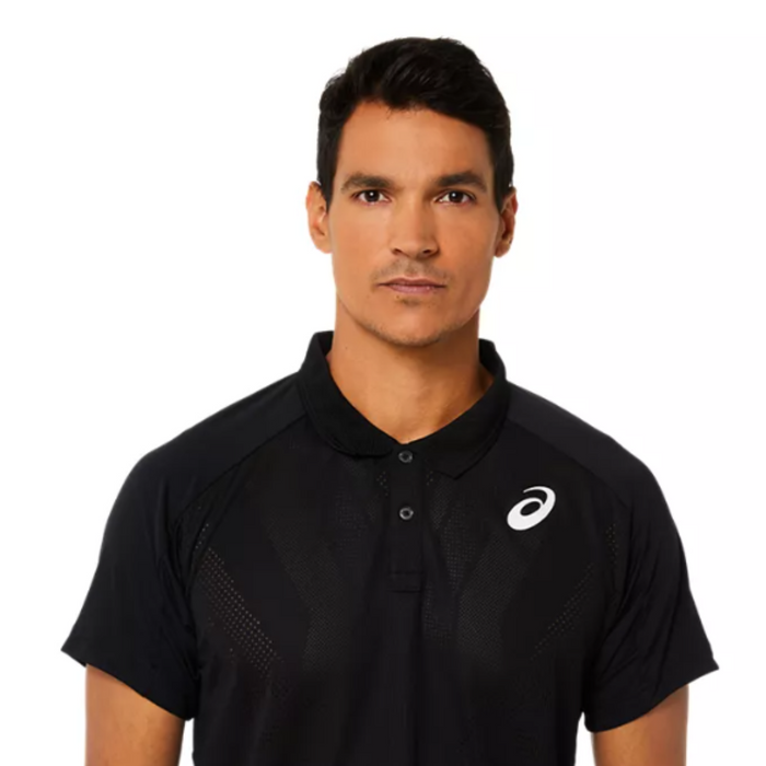 Asics Match Actibreeze Mens Tennis Polo - Performance Black