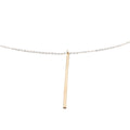 Minimalist Bar 14K 1/20 Gold Filled Lariat Necklace  20 Inches