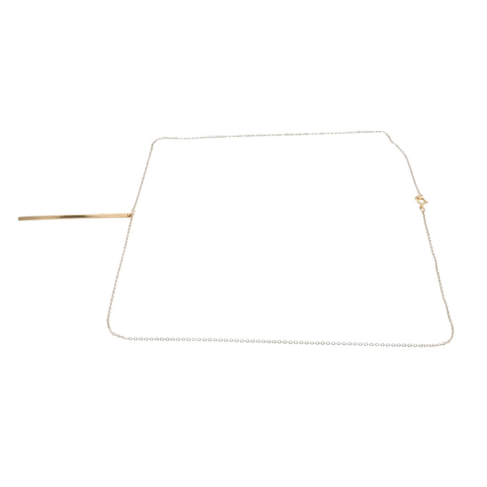 Minimalist Bar 14K 1/20 Gold Filled Lariat Necklace  20 Inches
