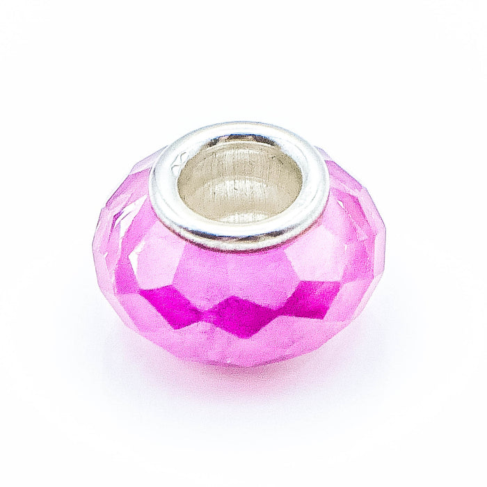 NOVOBEADS "Pink" Mini CZ Sterling Silver Charm