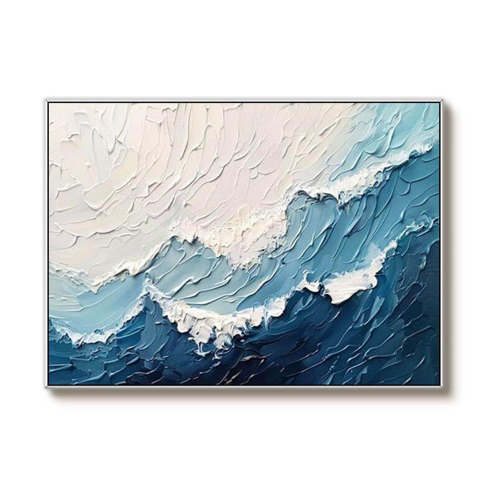 Ocean Breath - Huge Textured Abstract Seascape Art - Hues Art Lab