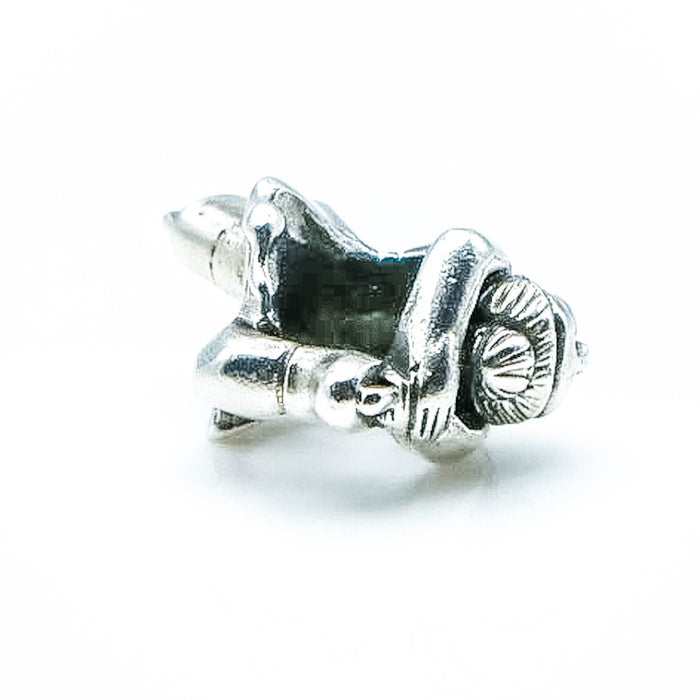 OHM Beads Figure Skating Sterling Silver Charm